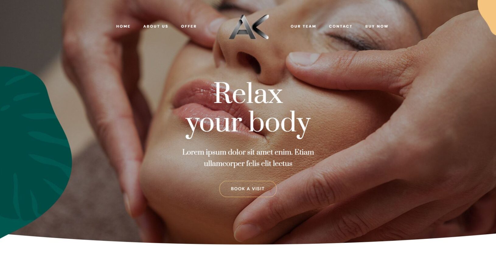 Beauty Website design