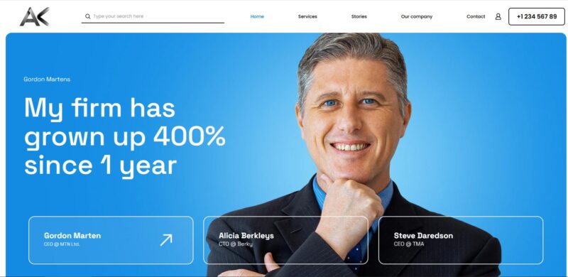 Business website design